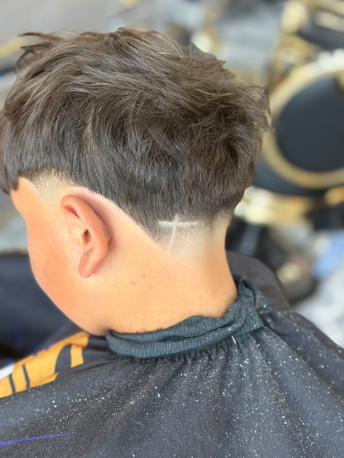 Taper · cross design at ZK Barber's